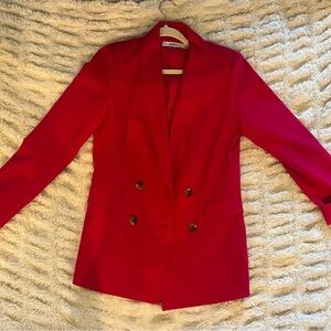 JustFab Vibrant Hot Pink Blazer